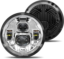 New Upgraded 1000 Bright Anti-Glare 7 Inch Led Headlights round Compatible with