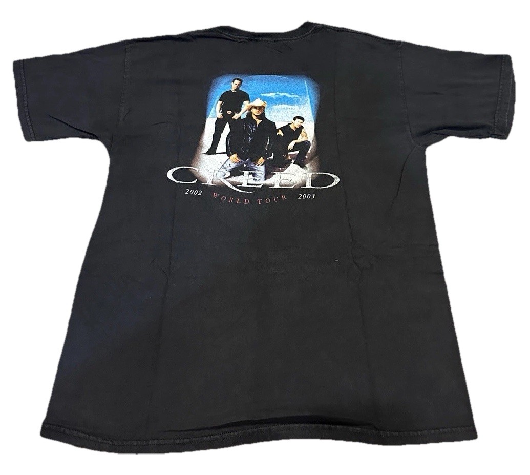 Creed 2000s vintage concert t-shirt, vintage, size L, single stitch, B+ condition