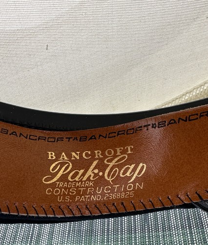 Vintage Bancroft US Militär PAK KAPPE mit Box & Regenschutz Größe 6 7/8 - Bild 9 von 15