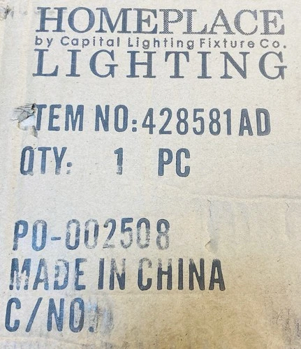 HomePlace Lighting 428581AD Greyson Urban/Industrial Vine-Style Round Chandel... - Picture 5 of 5