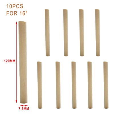 10PCS White Pine Viola Stimmstock Satz für 16  15.5  15'' Viola Teile Ersatz