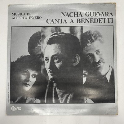 NACHA GUEVARA - CANTA A BENEDETTI - 1977 MEXICAN LP, TROVA