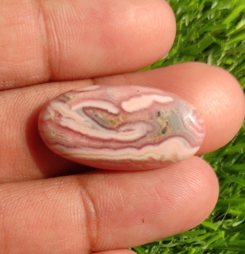 30.00 Cts Natural Rhodochrosite Gemstone Jewelry Making Oval Cabochon 30X15X6 MM - Picture 3 of 6