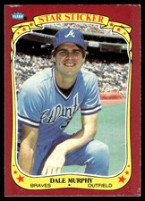Dale Murphy 1986 Fleer Star Stickers #80 Braves MLB READ FREE SHIP AutographDen