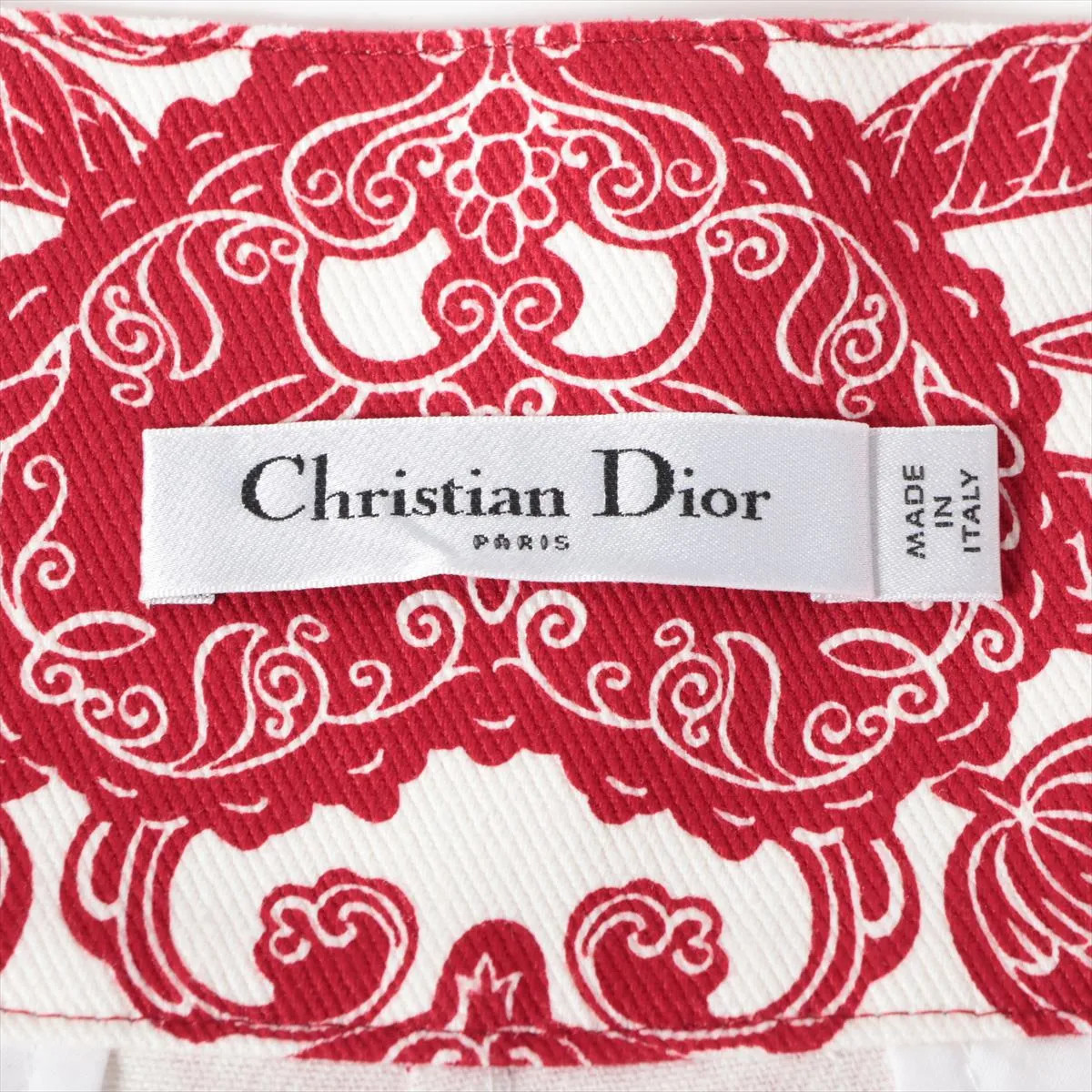 Christian Dior Cotton Short pants I40 Ladies' Red x white