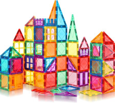 100PCS Magnetic Tiles Kids Toys - Magnetic Building Blocks STEM Magnet Building