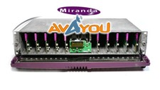 Miranda GV Densite 2 Frame w/ 10x VDA-1002 1x8 Analog Distribution Amp DA DRP