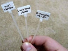 Write on Ethernet Wire Zip Ties Cable 100 Pcs Mark Tags Nylon Power Label Best