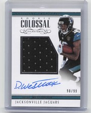 2017 Panini National Treasures #RCS-DWK Dede Westbrook Rookie Colossal Auto #/99