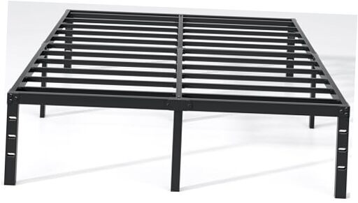 Simple 14 Inch Full Metal Platform Bed Frame with Minimalist Style-image