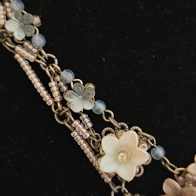 Colleen Toland Floral Beaded Draped Headband | eBay display picture 1