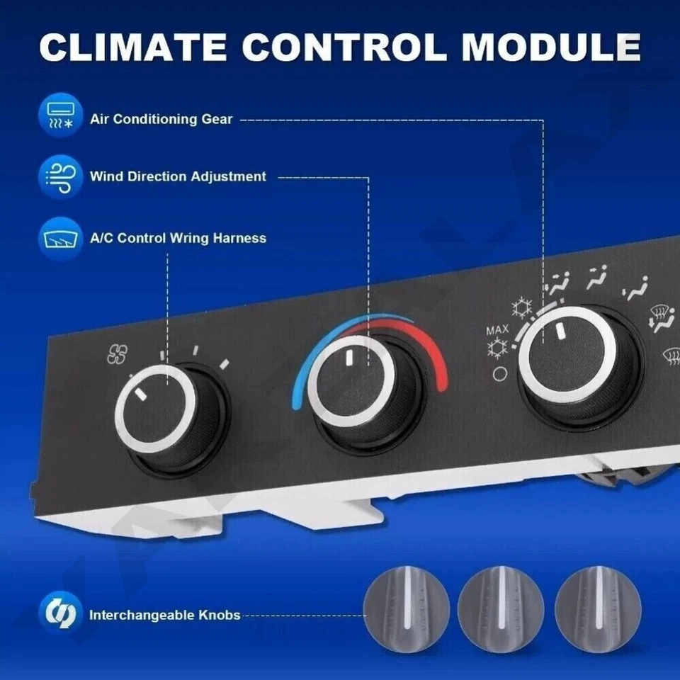 599-217 AC Heater Climate Control Module For Chevrolet Express GMC Savana 1500 - Image 4 of 4
