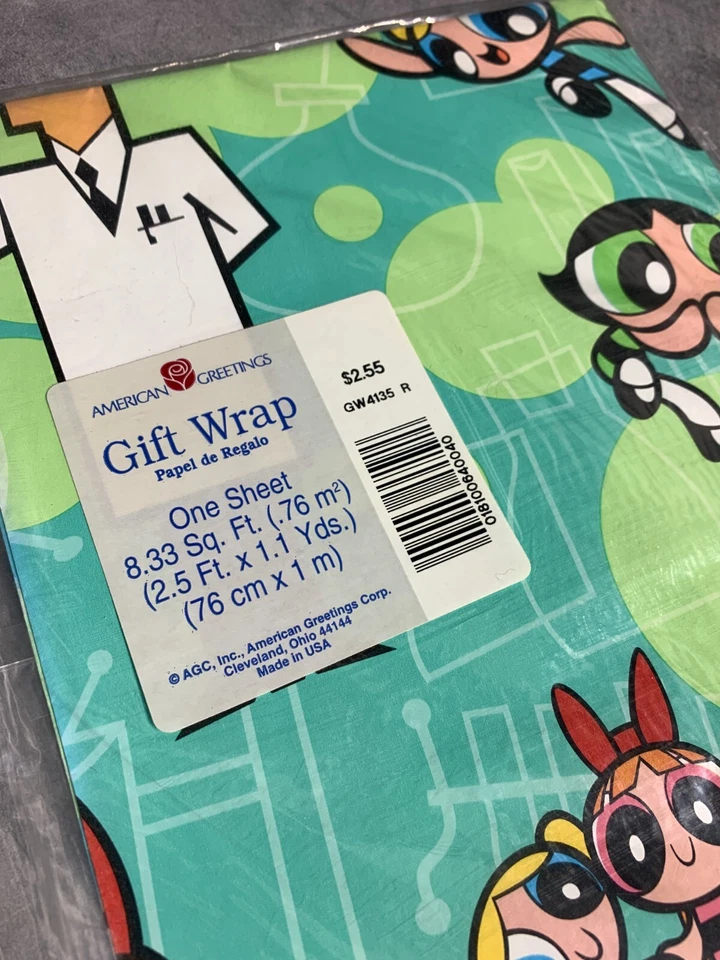 Papel de envolver de regalo vintage The Powerpuff Girls - American Greetings Foto 2 de 4