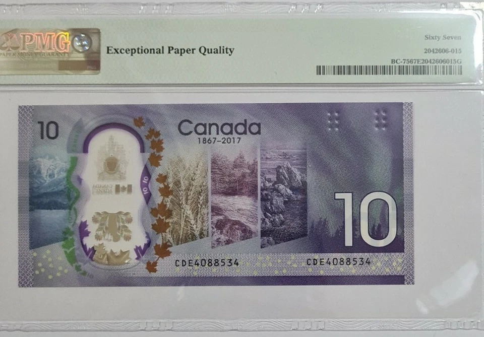 2017 CANADA $10 "COMMEMORATIVE" PMG67 EPQ SUPERB GEM UNC {BC-75} - Image 4 of 4