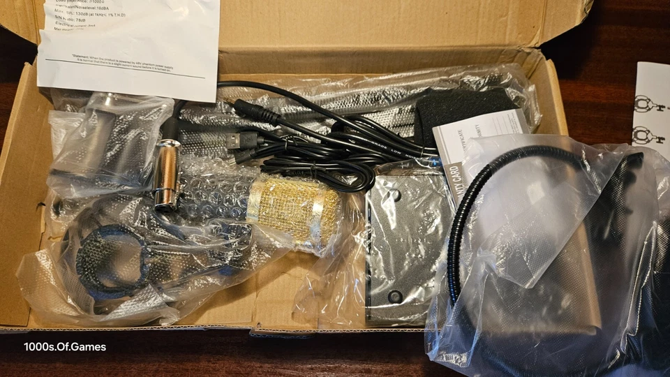 EQUIPO DE TRANSMISIÓN EN VIVO GRABACIÓN MICRÓFONO CONDENSADOR PROFESIONAL Foto 3 de 4