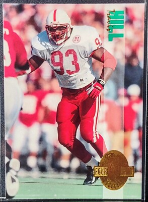 1993 Classic Four Sport Collection Travis Hill RC #166 Nebraska