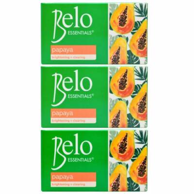3 bars of kojic acid & glutathione dual whitening/bleaching soap Belo Essentials Cleansing Bar Gentle Exfoliating Soap - 135g Black Friday Sale Glutathione Capsules & Glow Available Options:30 mL