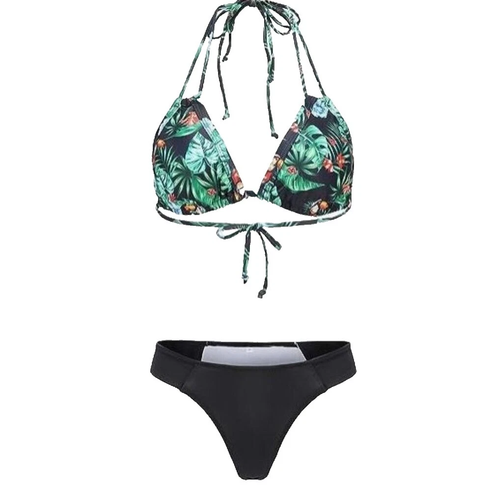 Black Polyester Swimwear for Women