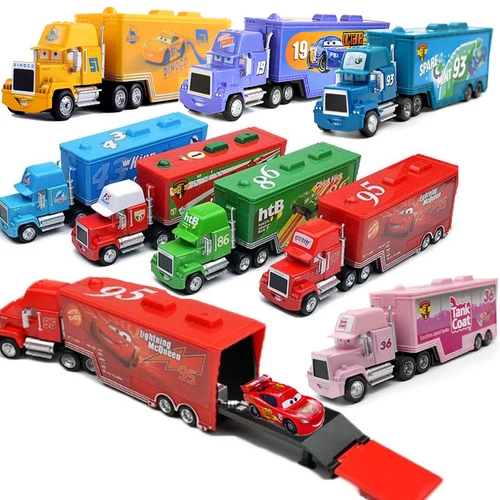 Disney Pixar Cars Chick Hicks Lightning McQueen Mack Hauler Truck & Car Toys New - Picture 1 of 57