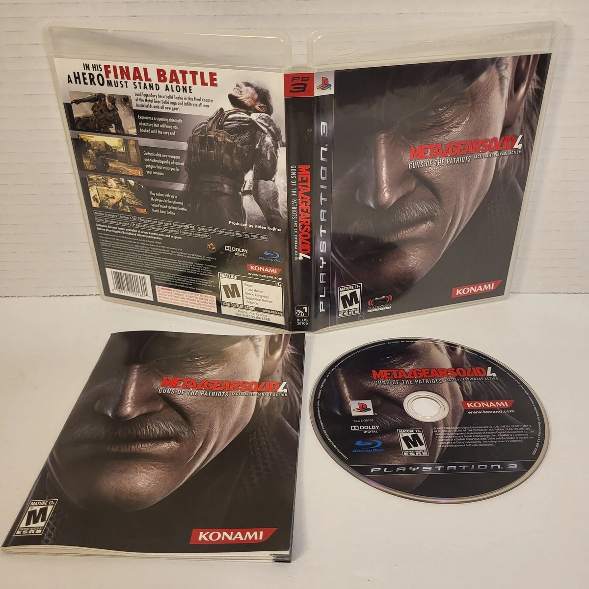 Metal Gear Solid 4: Guns of the Patriots, PlayStation 3, PS3, 2008