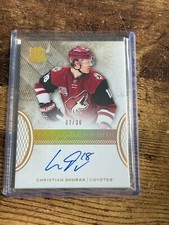 16/17 UD The Cup Christian Dvorak Gold Spectrum Rookie Auto 07/36 #143