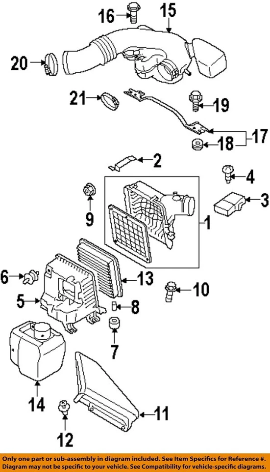 Used Fuel Injection Air Flow Meter fits: 2015 Subaru Legacy 2.5L w/o turbo Grade - Image 3 of 4