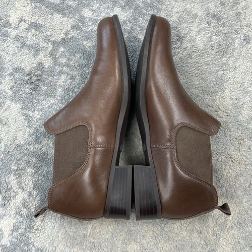 New Munro Bedford Leather Bootie Chelsea Brown Comfort Office Travel Sz 8N - Picture 8 of 15
