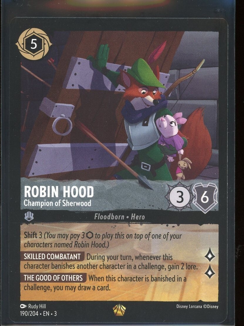 ロビンフッド　ロルカナ190/204 Robin Hood - Champion of Sherwood 2024 Into the Inklands