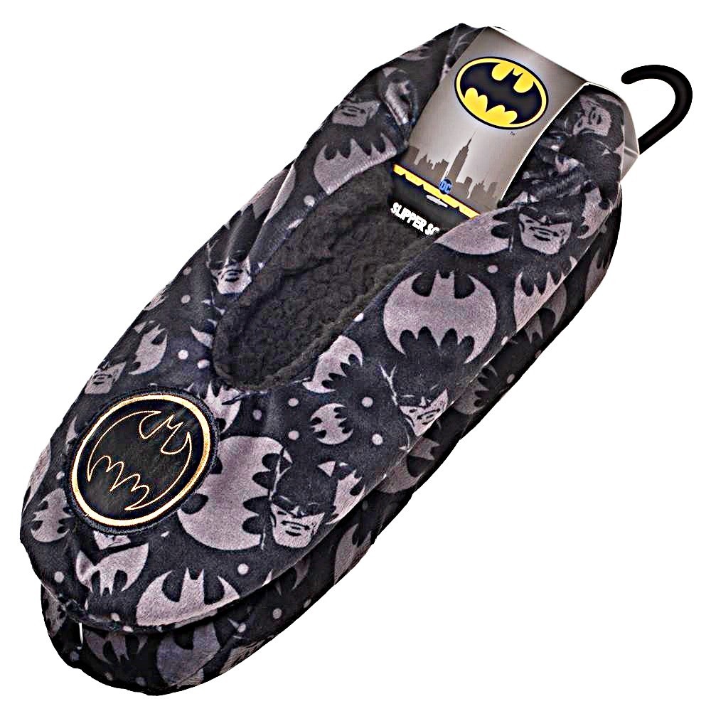  Batman All Over Print Plush Cozy Unisex Adult Slippers