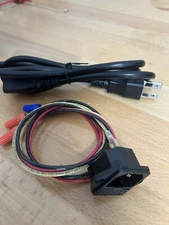 Power Socket with Fuse and 2 ft wires Switch 3 Pin IEC320 C14 Red Black 4ft Cord