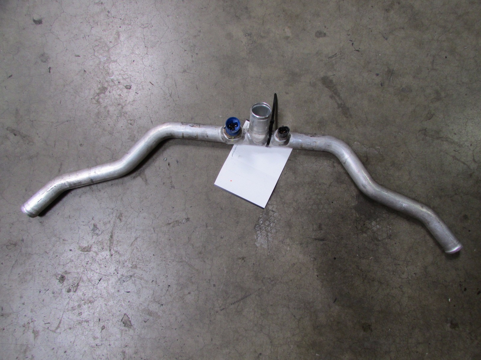 Ferrari F430, Spider, Lower Metal Radiator Connection Line, Used, P/N 216373