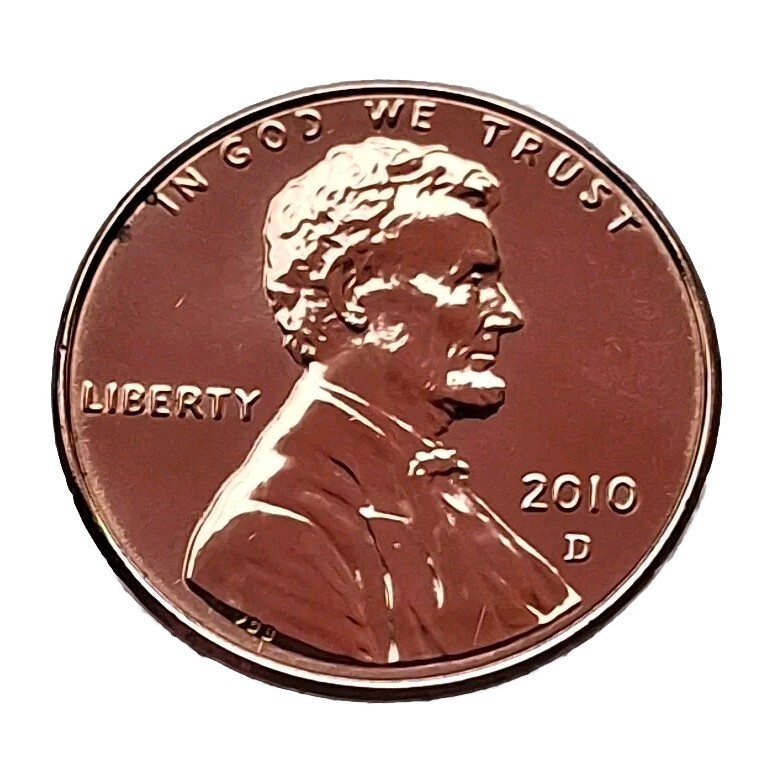 2010-D Gem Red BU Lincoln Shield Cent/Penny From US Mint