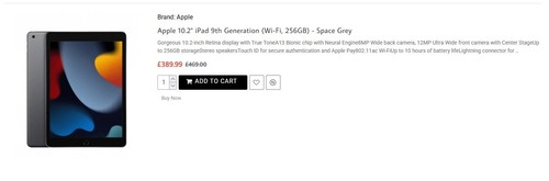 Apple iPad 9th Gen. 256GB, Wi-Fi, 10.2 in - Space Grey A2602 NEW Genuine - Afbeelding 13 van 13