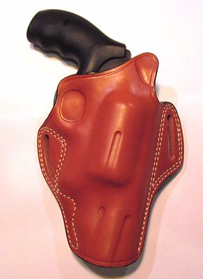 Leather Pancake Style Gun Holster  - Smith Wesson GOVERNOR  (#6034)
