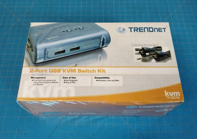 TRENDnet 2-Port USB KVM Switch Kit w/Audio TK-209K