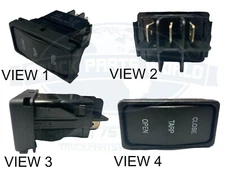 Dump Truck Tarp Rocker Switch,12V, Double Momentary, Tarp Switch 13979 US Tarp