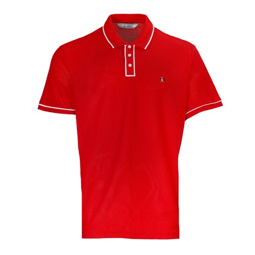 Original Penguin Airtex Finge Gauge Knit Polo Shirt Red eBay