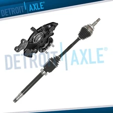 FWD Front Right Steering Knuckle Wheel Hub and Bearing CV Axle for Toyota Sienna