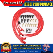 8mm Spark Plug Wire Cable Set For Wire Core Suppression V8 4041K 90 Degree Boots