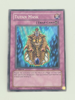 Yugioh Tutan Mask PGD-041 First 1st Edition Yu Gi Oh Trading Card