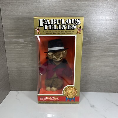 REMINGTON - Fabulous Felines Mego Figure 1983 Phoenix Toys Cat Plush RARE