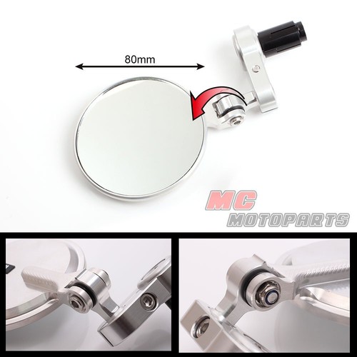 Foldable Rearview Bar End Mirrors For Ducati Monster 900 / 1000 2000-2005 - Picture 7 of 13
