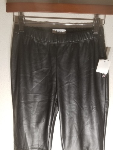 Bar III Blemished Faux Leather Black Pant Size XXS NWT - Picture 3 of 14