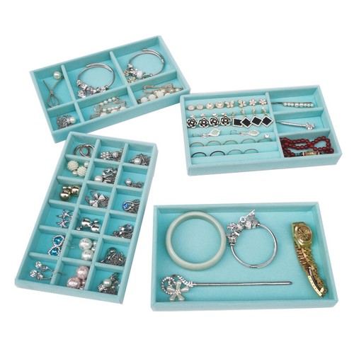 Schmucktabletts Organizer Schmuckeinsatz Dame Geschenk mehrere Farben DE - Bild 75 von 101