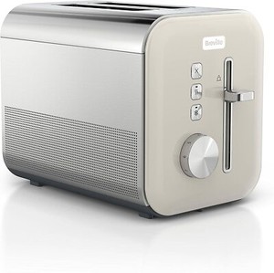 Breville High Gloss 2-Slice Toaster with High-Lift & Wide Slots | Cream VTT967