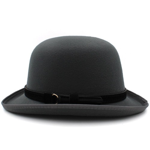 Klassische Bowler Hüte Retro Fedora Sonnenhut Jazz Derby Kappen für Herren Damen 7 1/8-7 3/8 - Bild 13 von 27