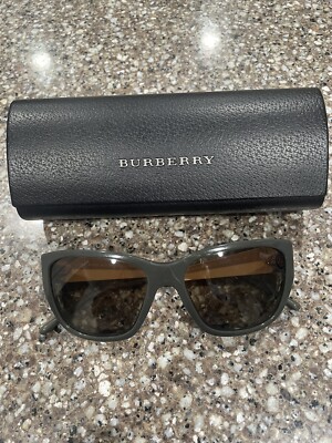 BURBERRY BE 4174 Cat-Eye Sunglasses Green and Gold