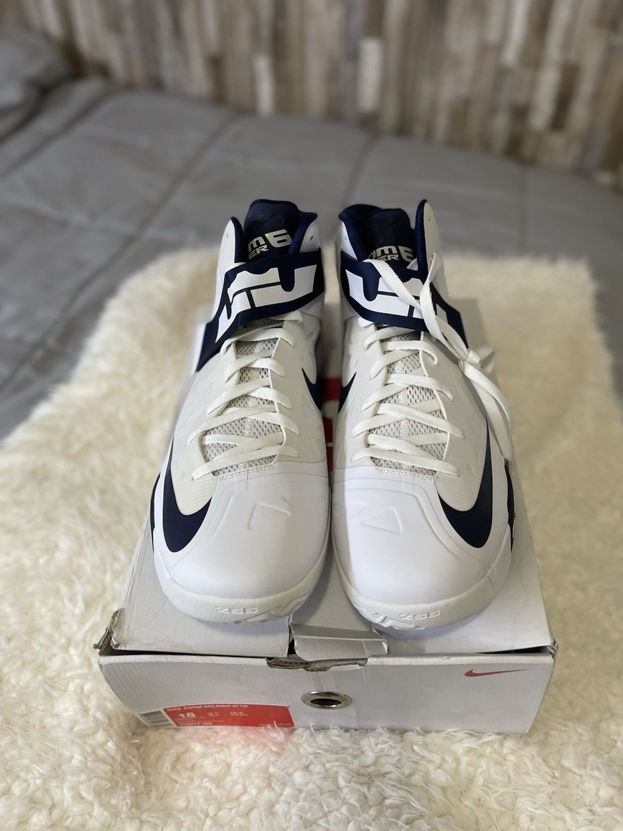 Nike Zoom Soldier VI White/Midnight Navy Size 18 – DS w/ Box  display picture 3