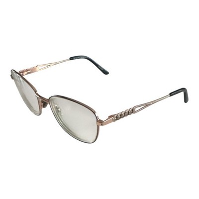 Superflex Eyeglasses Frame SF-1133T S203 Women's Gold Black Full Rim 54-18-140