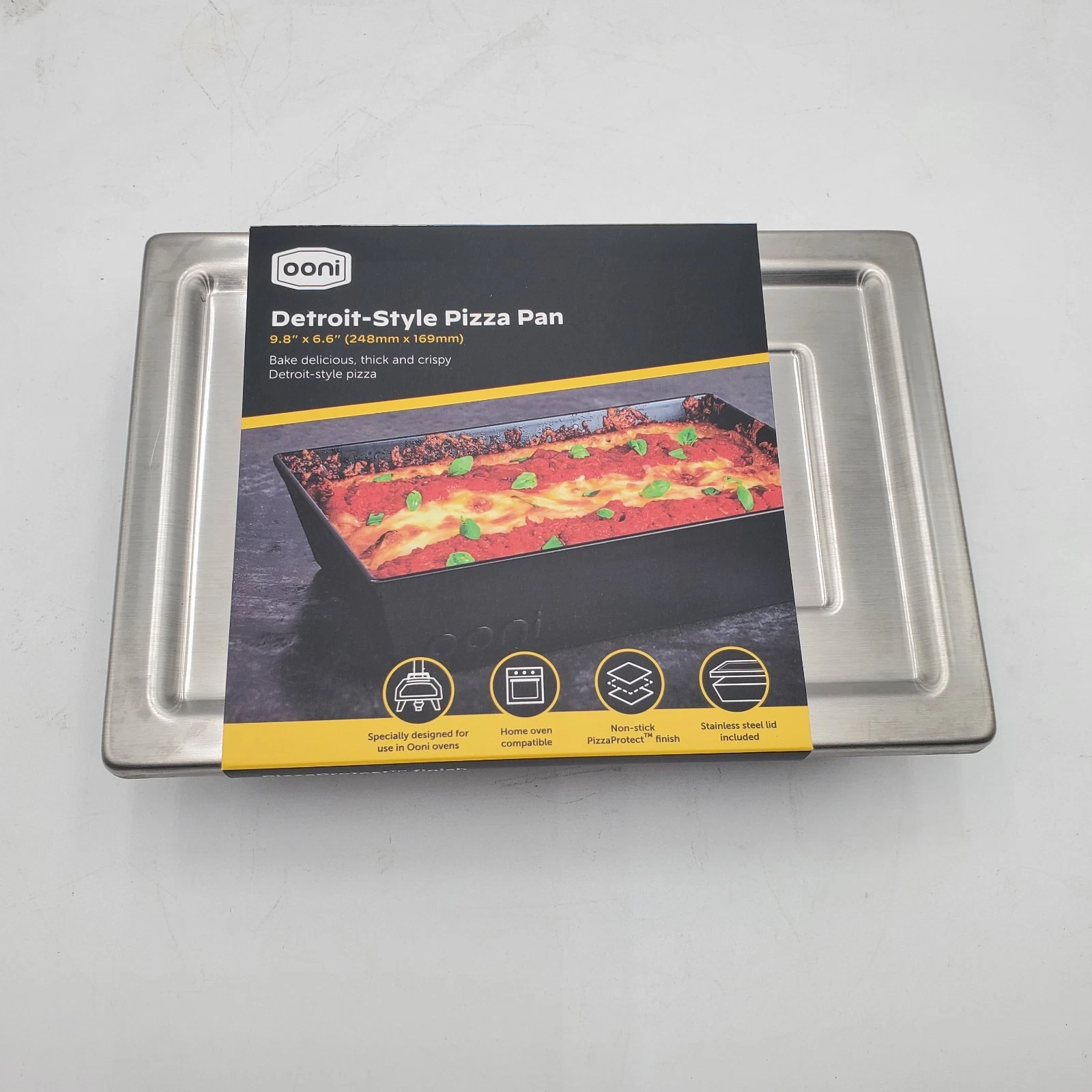 Ooni UU-P19600 Detroit-Style Pizza Pan With Stainless Steel Lid - Fits All Ovens
Opens in a new wind